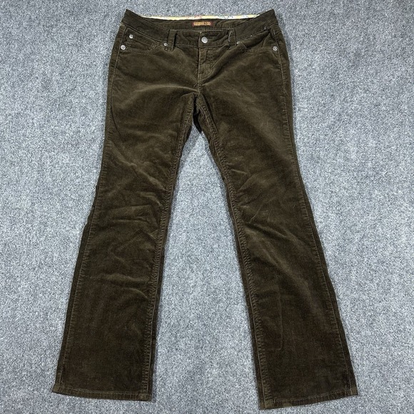 Zana Di ZD Premium Jeans‎ Womems Size 13 Green /BrownRetro Y2k - Picture 1 of 16